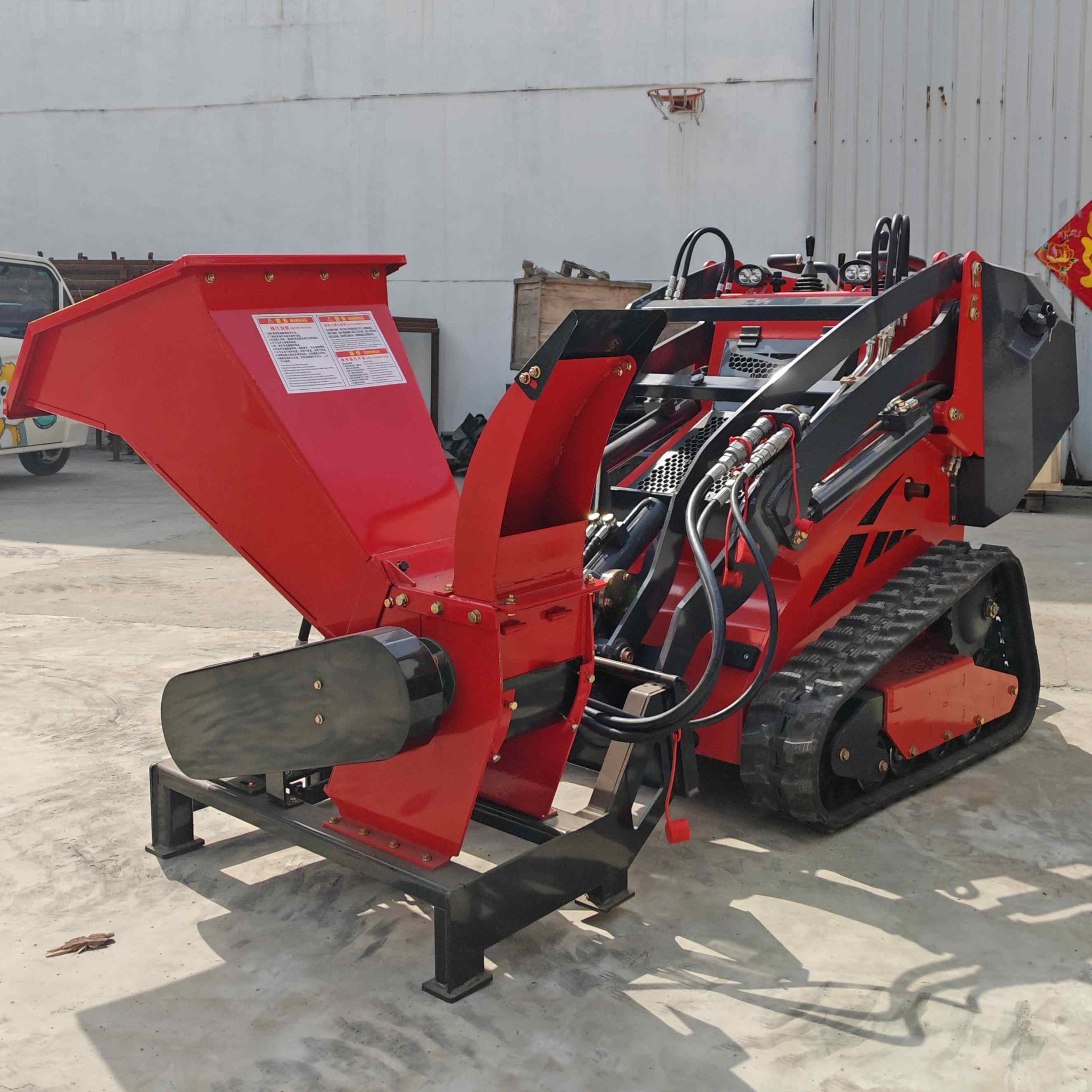 Broyeur de bois pour mini chargeuse compacte