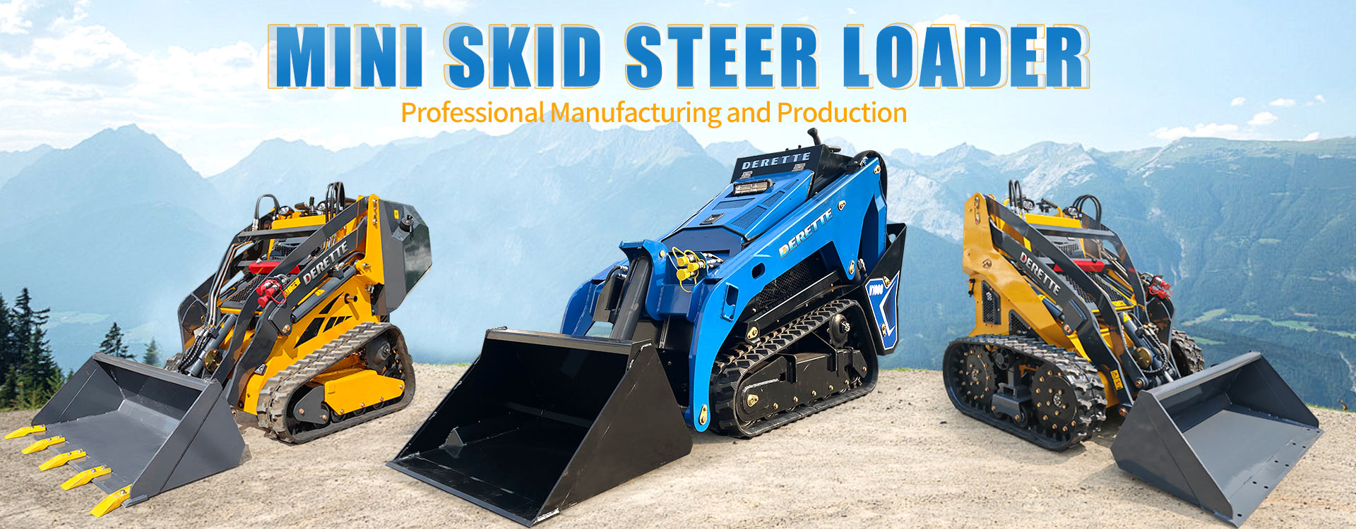 этот мини-погрузчик с бортовым поворотом