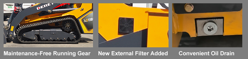 Мини-погрузчик с бортовым поворотом Derette XC1100