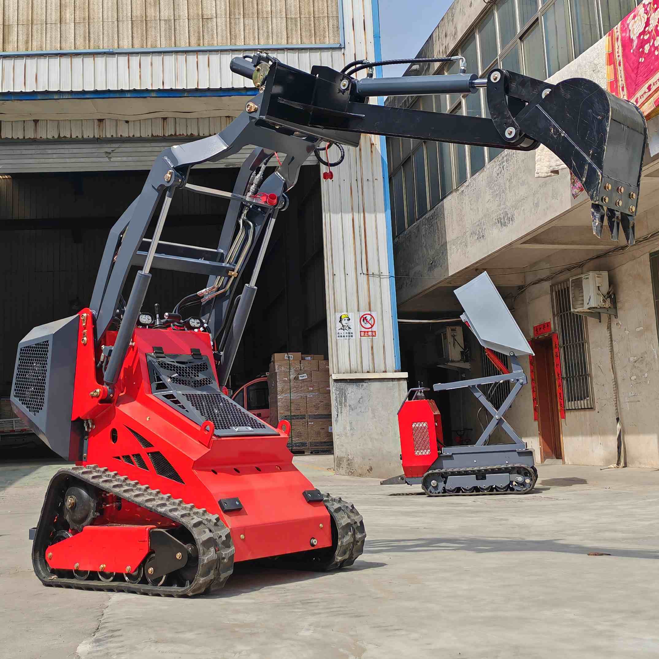 Mini skid steer loader 450T with Digger