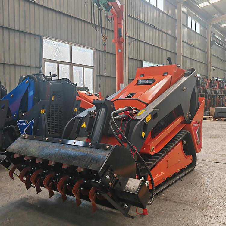 Mini skid steer loader V1000 with Tiller
