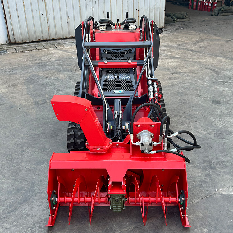 Mini skid steer loader 450T with Snow Blower