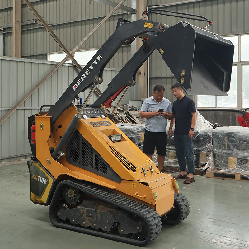 High dump bucket for mini skid steer loader
