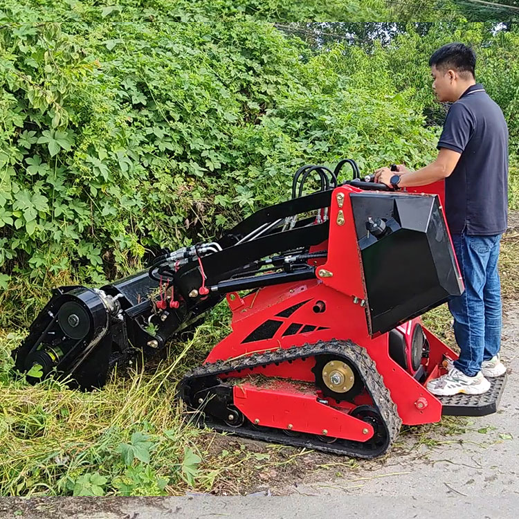 Mulcher for mini skid steer loader