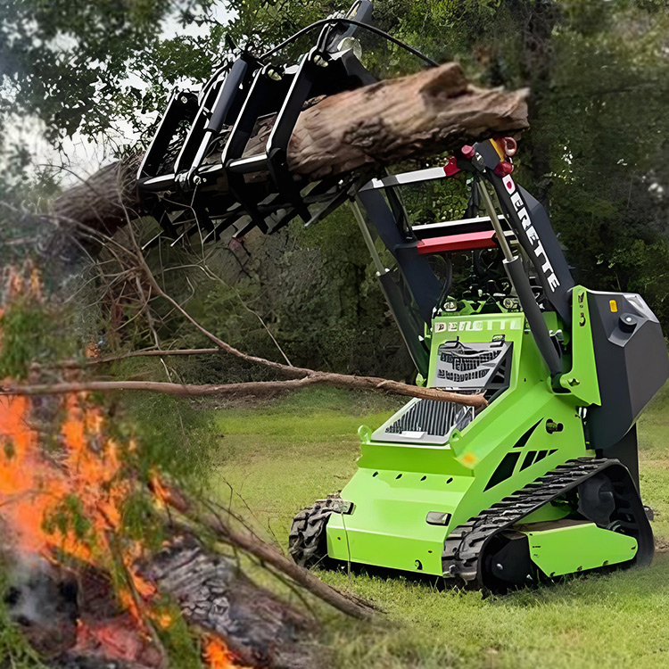 Minipala compatta 450T con pinza idraulica