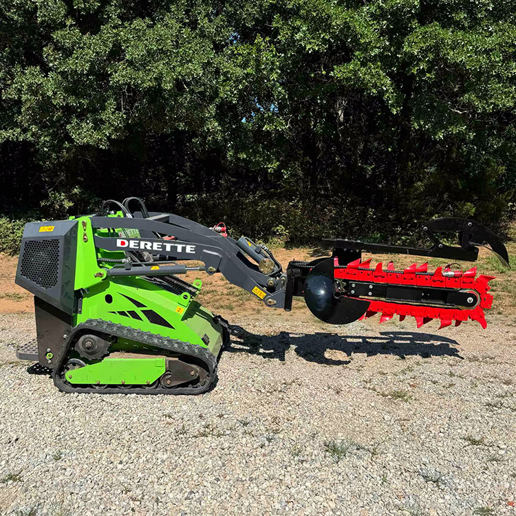 Mini chargeuse compacte 450T avec trancheuse