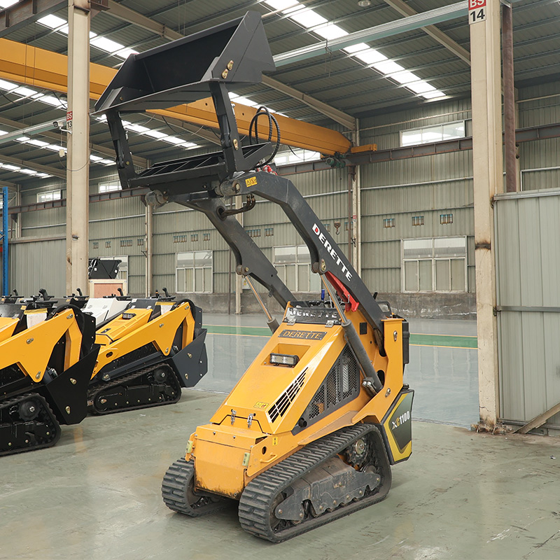 High dump bucket for mini skid steer loader