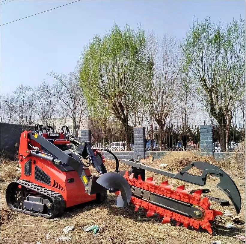 Trencher for mini skid steer loader