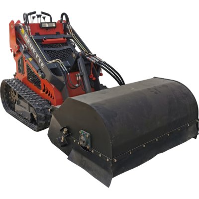 Mini skid steer loader 430T with Sweeper with Bucket