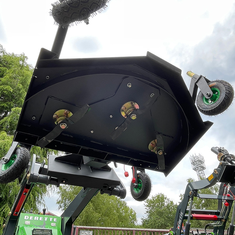 Mini Skid Steer Loader with Lawn Mower Attachment