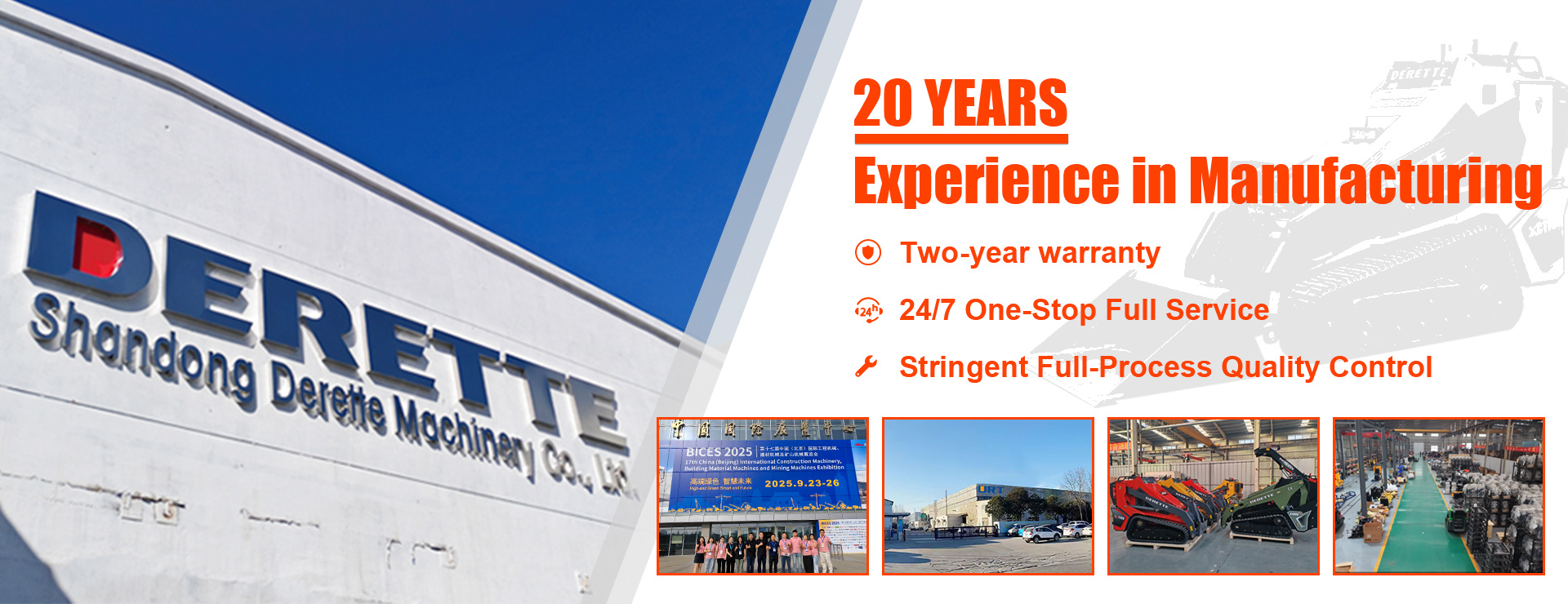 Minicargadora compacta Derette