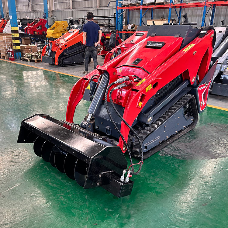 Мини-погрузчик с бортовым поворотом V1000 с траншейным заполнителем