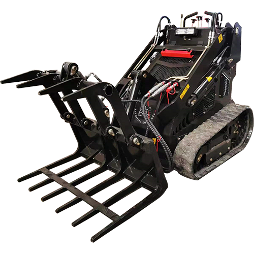 Mini Skid Steer Loader 430T with Hydraulic Grapple 