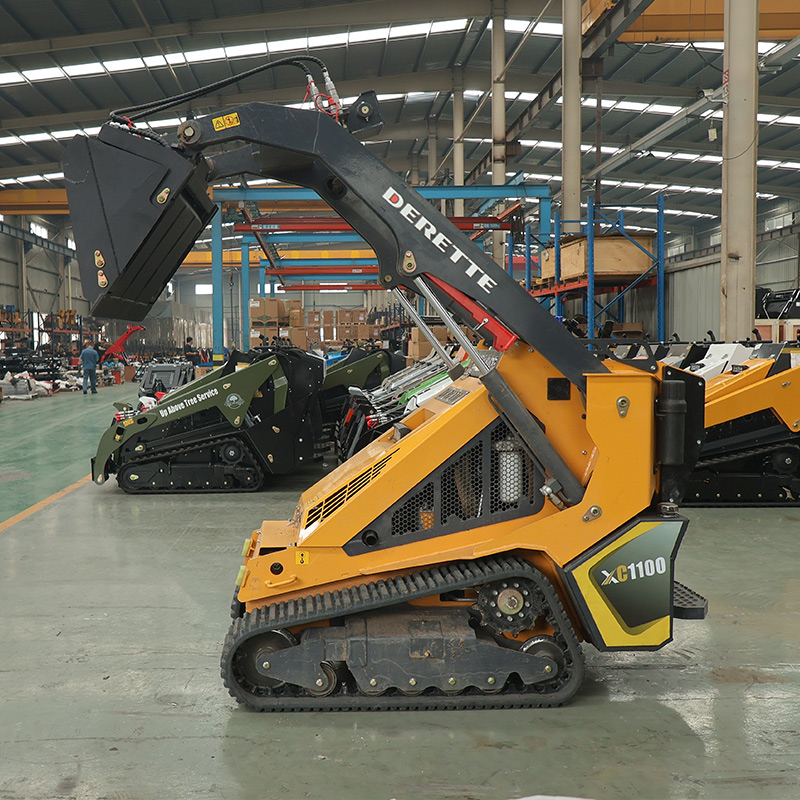 High dump bucket for mini skid steer loader