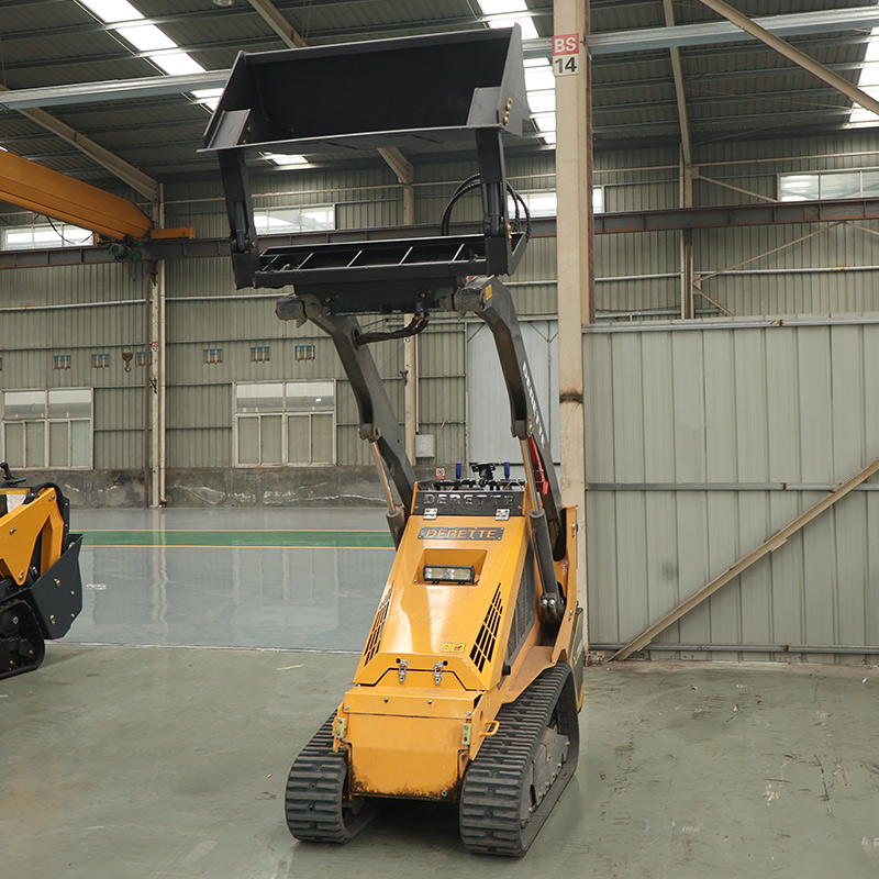 High dump bucket for mini skid steer loader
