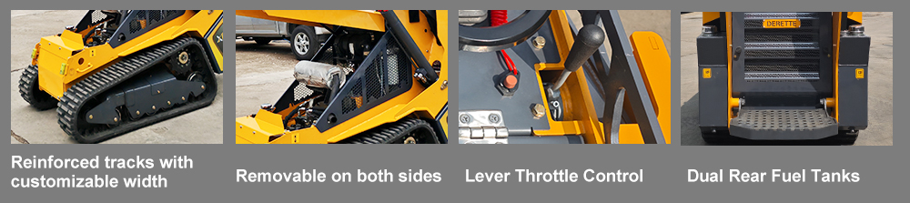 Мини-погрузчик с бортовым поворотом Derette XC1100