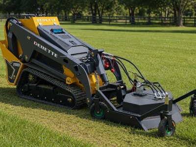 Mini Skid Steer Loader with Lawn Mower