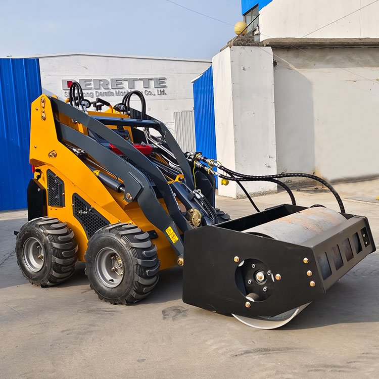 Derette Mini Skid Steer Loader 480i with Vibratory Roller