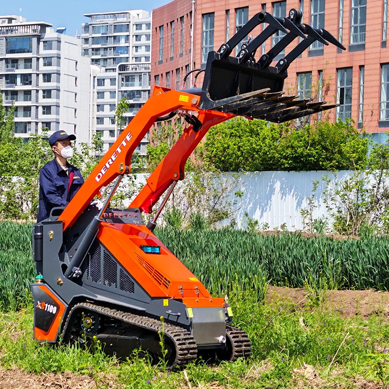 Mini Skid Steer Loader with Hydraulic Grapple