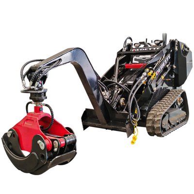 Mini Skid Steer Loader 450T with Rotary Grapple