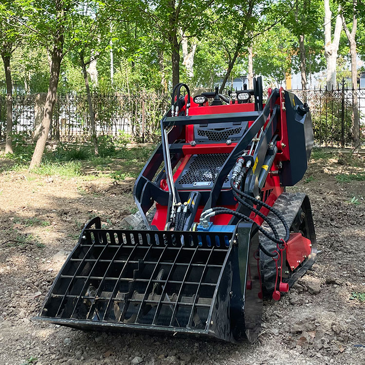 Мини-погрузчик с бортовым поворотом 450T с ковшом для смешивания