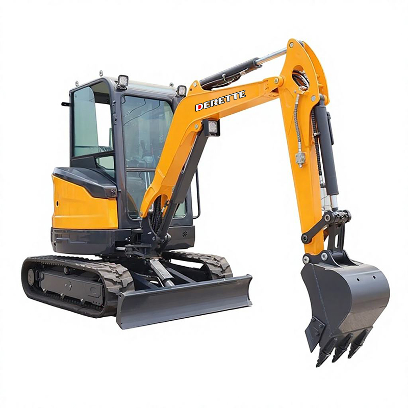 Mini excavadora pequeña